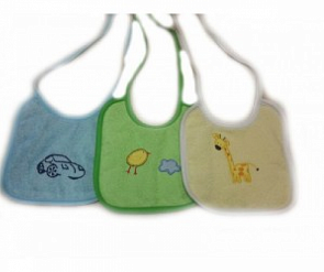 Набор нагрудников Kidboo с вышивкой, 3 шт. (Kidboo, BN00603)