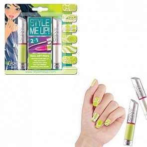 Набор для девочек Художественный маникюр 2-в-1, цвет белый и салатовый (Style Me Up, 1603st)