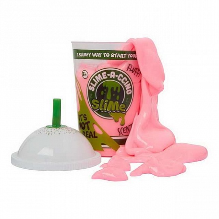 Слайм - жвачка для рук - Slime-a-ccino - Молочный коктейль, цвет розовый 