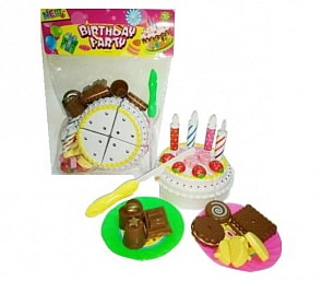 Торт праздничный в наборе с аксессуарами (Junfa Toys, 8882-7)