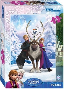 Пазл DISNEY Холодное сердце, 60 элементов (Step Puzzle, 81126)