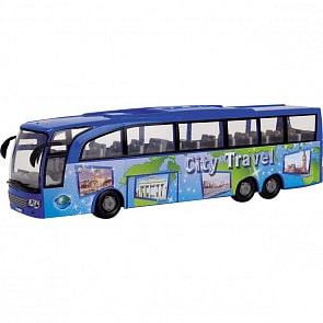 Туристический автобус, фрикционный, 1:43, синий (Dickie, 3745005-1)