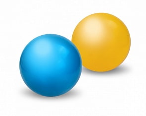 Мяч, окрашенный, 15 см (Русский стиль, П6-150) (ассортимент)