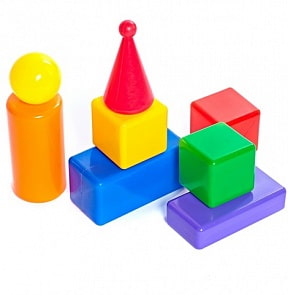 Строительный набор - Стена-2, 8 элементов (Пластмасса-Детство, 5242sim)