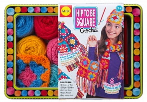 Набор для вязания крючком - Модные вещи из вязаных квадратов, от 7 лет (Alex, 83T)