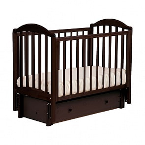 Кровать детская маятниковая Лель АБ 17 Лилия, махагон (Лель, LIEL-АБ 17_махагон)