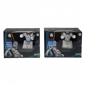 Робот с пультом на батарейках, со светом и звуком, несколько цветов (1712F440sim)