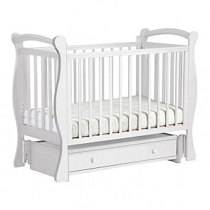 Кровать маятниковая универсальная КУБАНОЧКА БИ 57 Кубаночка-7, декор №19 (белый)