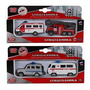 Набор из 2 моделей – Спецслужбы, 7,5 см (Технопарк, SB-15-07-WB(MIX)