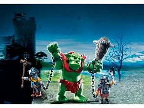 Игровой набор Рыцари: Гигантский тролль и боевые гномы (Playmobil, 6004pm)