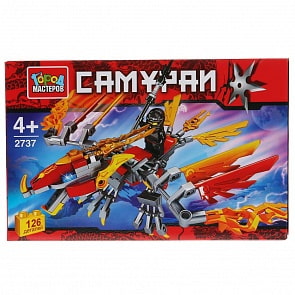 Конструктор - Самурай, на драконе, 126 деталей (Город мастеров, 2737-KK)