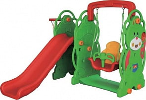 Игровой комплекс Мишка с качелями и горкой (Qiaoqiao, QQ14098-6)