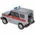 Машина р/у UAZ Hunter Росгвардия 18 см со светом серая  - миниатюра №5