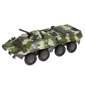 Модель БТР-80, размер 20 см. свет, звук (Технопарк, CT12-426-1)