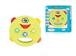 Игрушка из серии Поющий оркестр – Бубен, свет и звук (1Toy, Т58937)