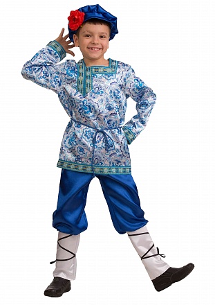 Карнавальный костюм для мальчиков - Вася-Василек, Сказочная страна, размер 116-60 