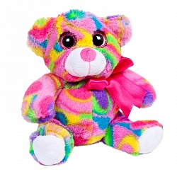 Мягкая игрушка - Медведь мультиколор, 15 см (ABtoys, M0057) - миниатюра