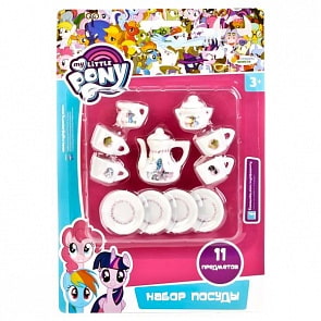 Набор посуды из серии My Little Pony, керамика 11 предметов (Играем Вместе, CH187-R2sim)