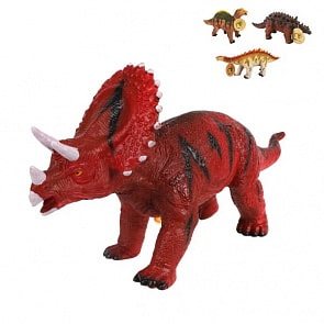 Динозавр мягкий, звук, 30 х 16 см, несколько видов (Наша Игрушка, AK68618-7) (ассортимент)