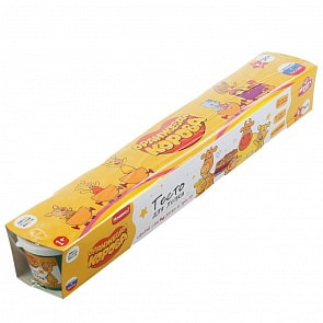 Тесто для лепки - Оранжевая корова, 6 цветов по 60 г (MultiArt, 100PD6-ORCOW)