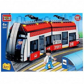 Конструктор - Новый трамвай, 327 деталей (Город мастеров, 5541-CG)