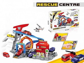 Парковка-трек Спасательный центр (Junfa Toys, P869-A)