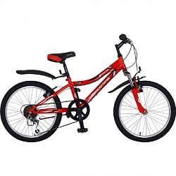 Подростковый велосипед – Mustang Nexter, колеса 20", 6 скоростей, красный (Mustang, ST20082-NX) - миниатюра