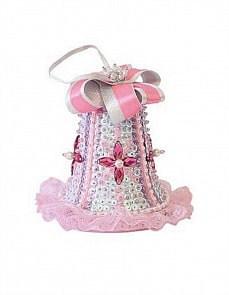 Набор для творчества - Колокольчик новогодний, из пайеток, розовый, 11 см (Волшебная мастерская, ШП-30)