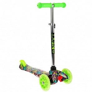 Самокат 3 колесный Next, управление наклоном, колеса светятся (Next, JP-MG-02B-WTP2)