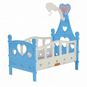Кроватка сборная для кукол №3, 6 элементов, в пакете (Полесье, 62055) (ассортимент)