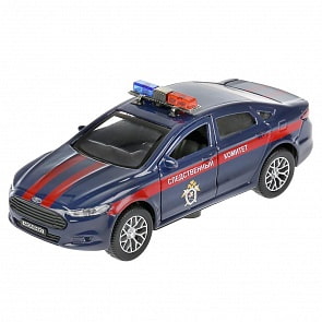 Машина Ford Mondeo - Следственный комитет, 12 см, свет-звук инерционный механизм (Технопарк, MONDEO-12SLCOM-BU)