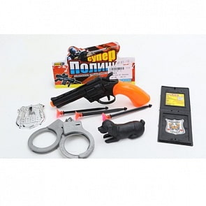 Набор – Супер полиция: пистолет, присоски, наручники, аксессуары (B1802178)