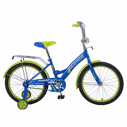 Детский велосипед – Mustang, 20", GW-тип, сине-салатовый 