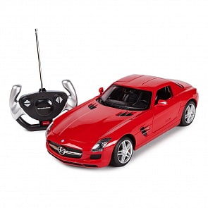 Машина на р/у – Mercedes SLS AMG, 1:24, 19 см, красный, белый, свет (Rastar, 40100) (ассортимент)