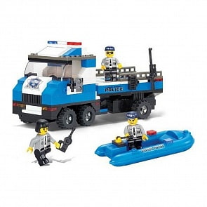 Конструктор – Полиция: полицейский спецназ с фигурками, 202 детали (Sluban, M38-B0186)