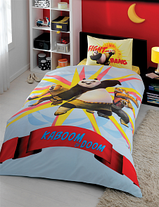 Комплект детского постельного белья, 1,5 спальное - Kung Fu Panda Power (Tac, 7040B-8800002025)