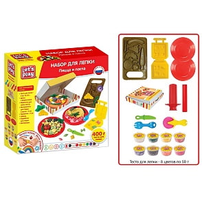 Набор для лепки - Пицца и паста, 25 см (Let`s play, 36737)