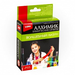 Набор - Химические опыты - Лизун красный (Lori, Оп-011)