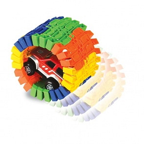 Гибкий трек - Большое путешествие, 25 деталей, машинка (1Toy, Т10198)
