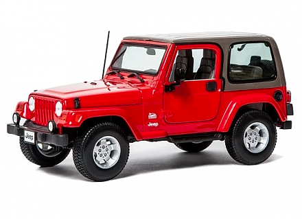 Металлическая машинка Bburago Jeep Wrangler Sahara масштаб 1:18 