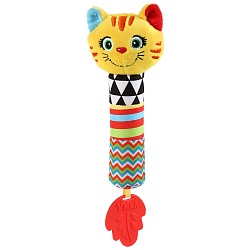 Текстильная игрушка пищалка - Котик (Умка, RS-C4) - миниатюра