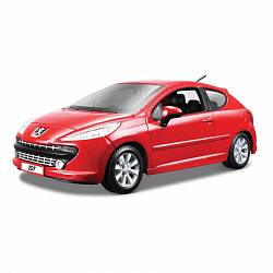 Металлическая машинка Peugeot 207, масштаб 1:24 (Bburago, 18-22102) - миниатюра