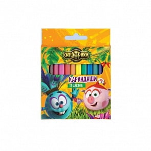Цветные карандаши – Смешарики, 12 цветов, 88 мм (Centrum, 87693)