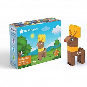 Конструктор «Играй, Создавай – Олень, 8 деталей (Нордпласт, Н-480623)