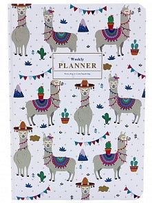 Планер – Лама, формат А5, белый (Михи Михи, MM06686)