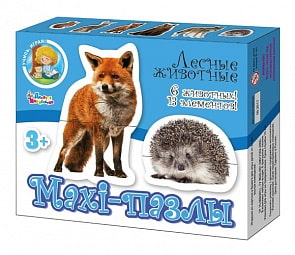 Пазлы-maxi - Лесные животные, 13 элементов (Десятое королевство, 02643ДК)