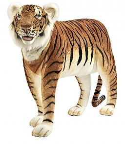 Мягкая игрушка - Тигр стоящий, жаккард, 140 см (Hansa, 6592)