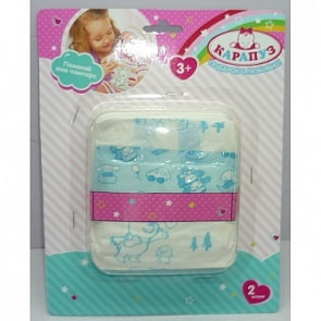Набор для пупса, 2 памперса (Карапуз, B1451097-RUsim)