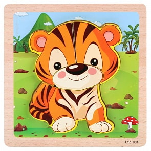 Деревянные вкладыши – Животные  (Буратино, G0124) (ассортимент)