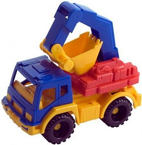 Экскаватор Кама, размер 20,5 х 8 х 11,5 см. (Нордпласт, Н-163)